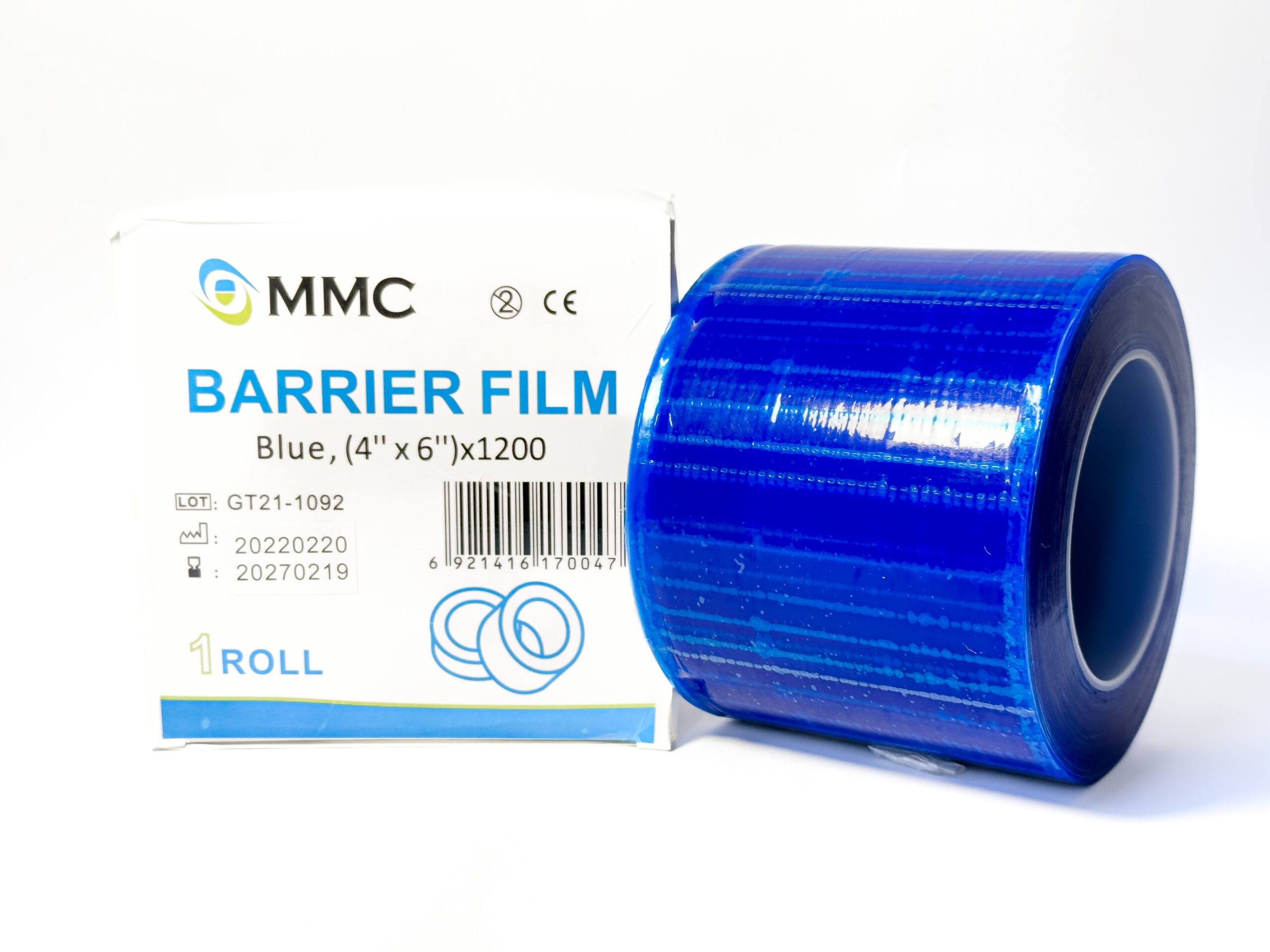 Barrier Film – 1200 Sheets 4" x 6" Perforated Sheets, Blue disposable barrier film 3 BARRIER FILM BLUE