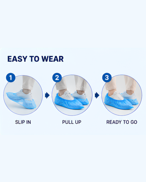 PE Shoe Cover – Disposable for Cleanroom & Infection Control